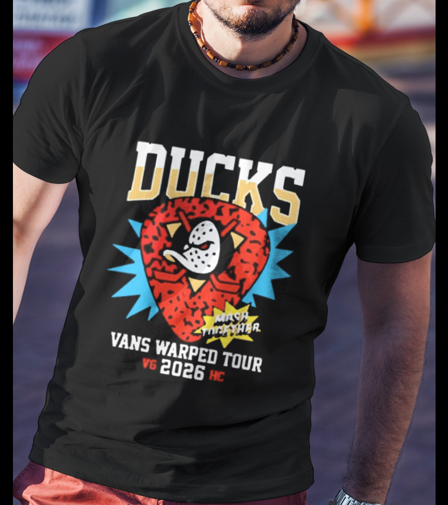 Anaheim Ducks Vans Warped Tour 2026 Smash The Patriarchy T-Shirt