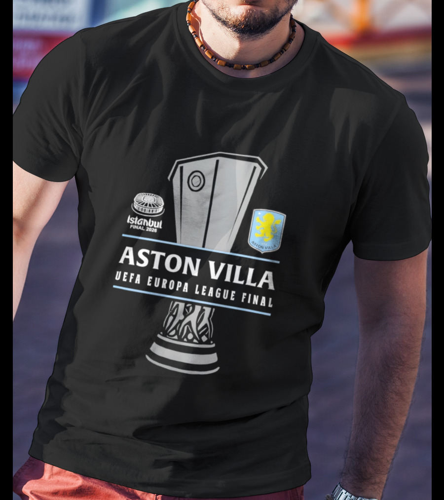 Aston Villa UEFA Europa League Final Trophy 2026 T-Shirt