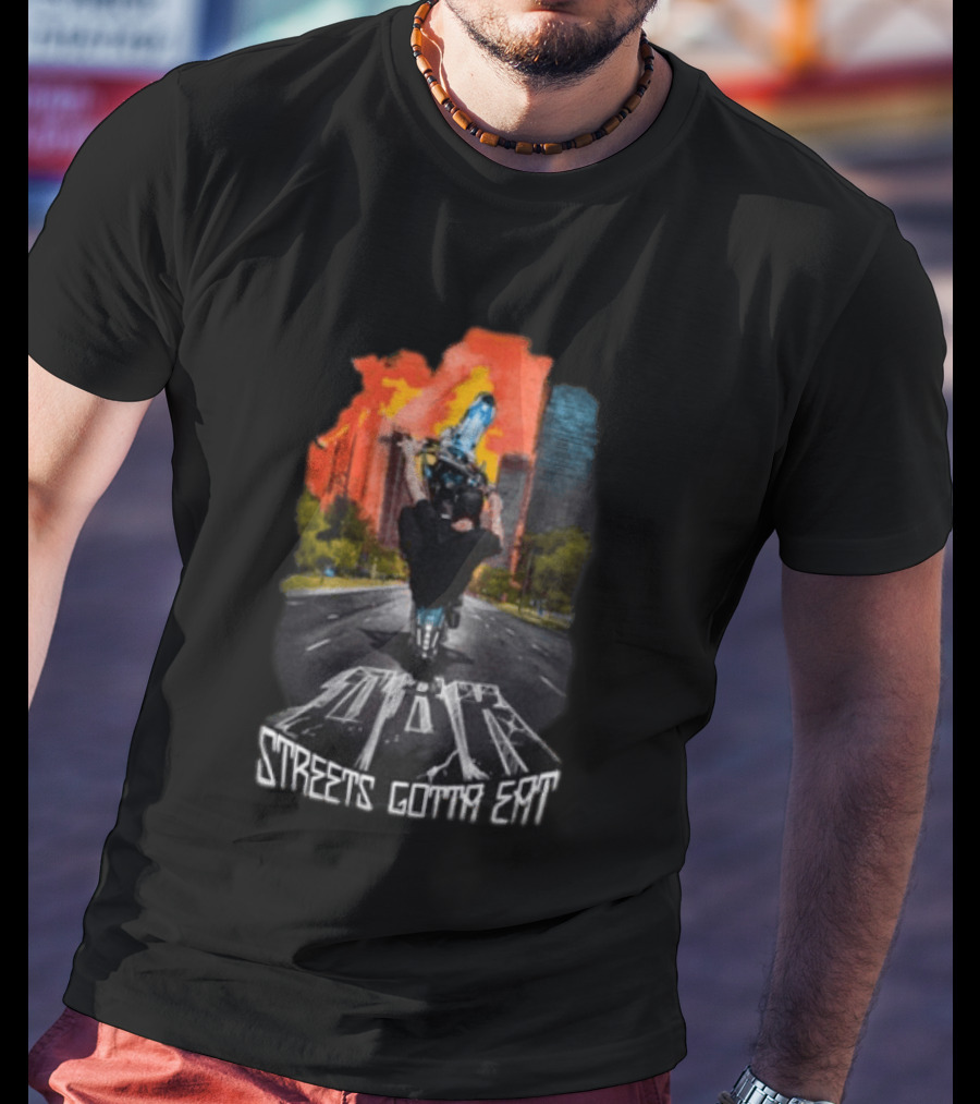 Dirt Bike Kidz Streets Gotta Eat Urban Rider Scene T-Shirt