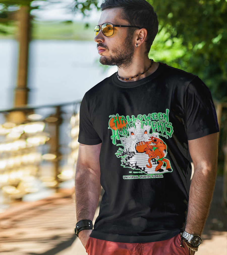 Halloween Horror Nights Universal Studios Florida Scoob Night Razors In The Night Beyond Human T-Shirt