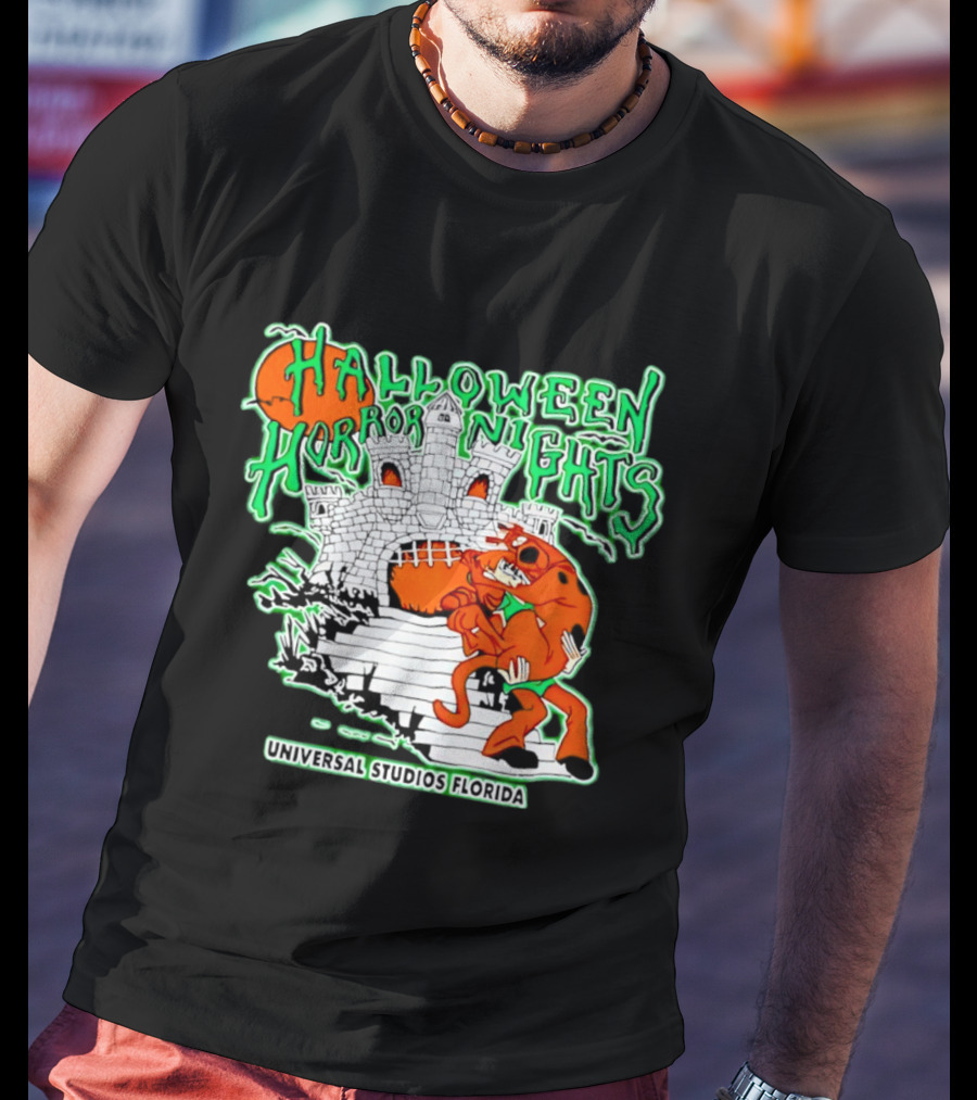 Halloween Horror Nights Universal Studios Florida Scoob Night Razors In The Night Beyond Human T-Shirt