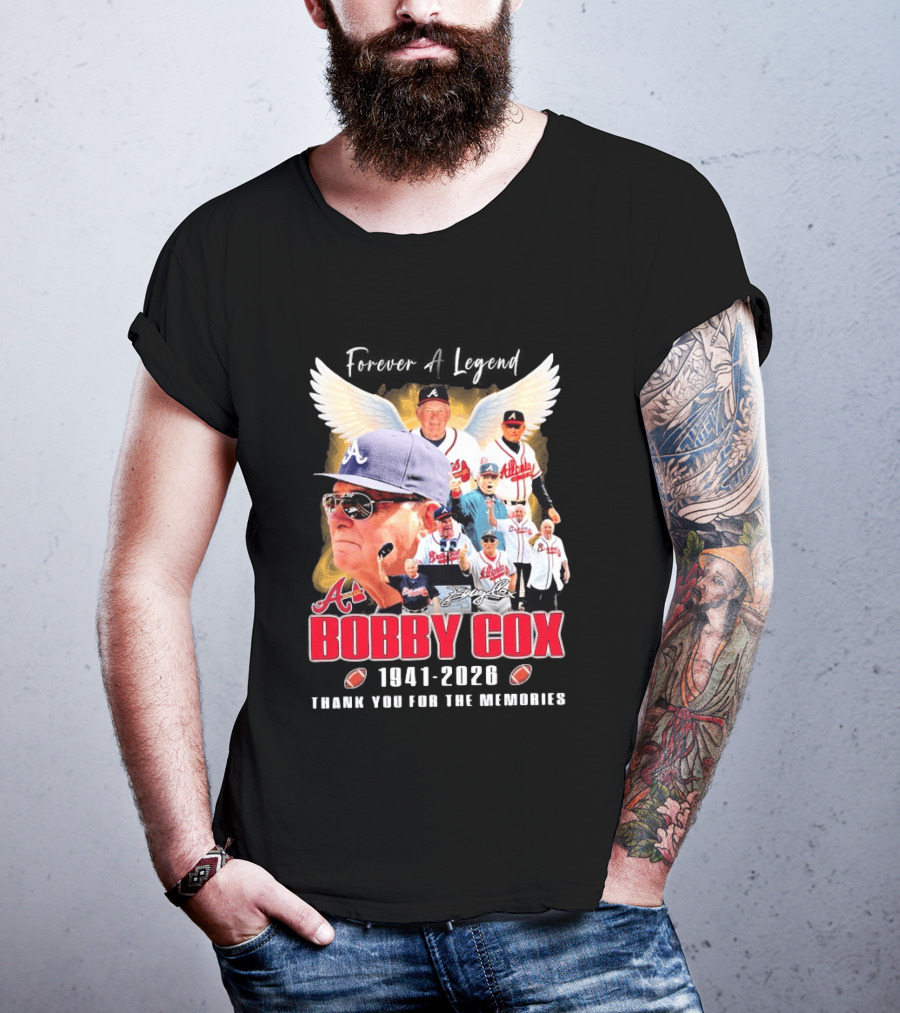 Bobby Cox 1941 2026 Atlanta Baseball Legend Thank You For The Memories T-Shirt