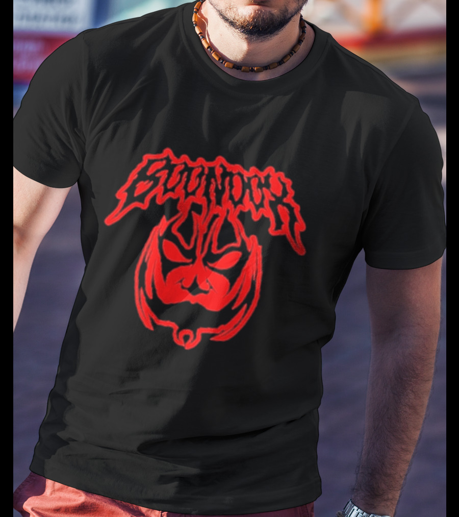 Boondox Glowing Horror Mask Red Drip T-Shirt