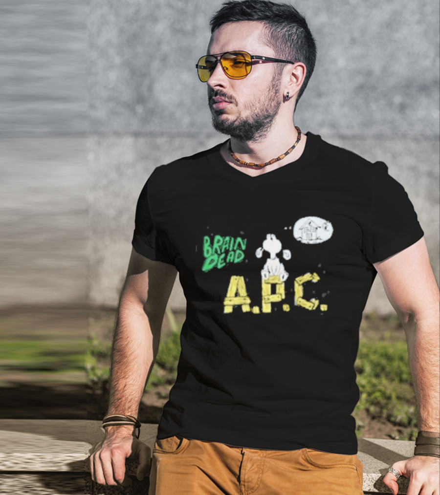 Brain Dead A.P.C. Homesick Dog With House In Thought Bubble T-Shirt