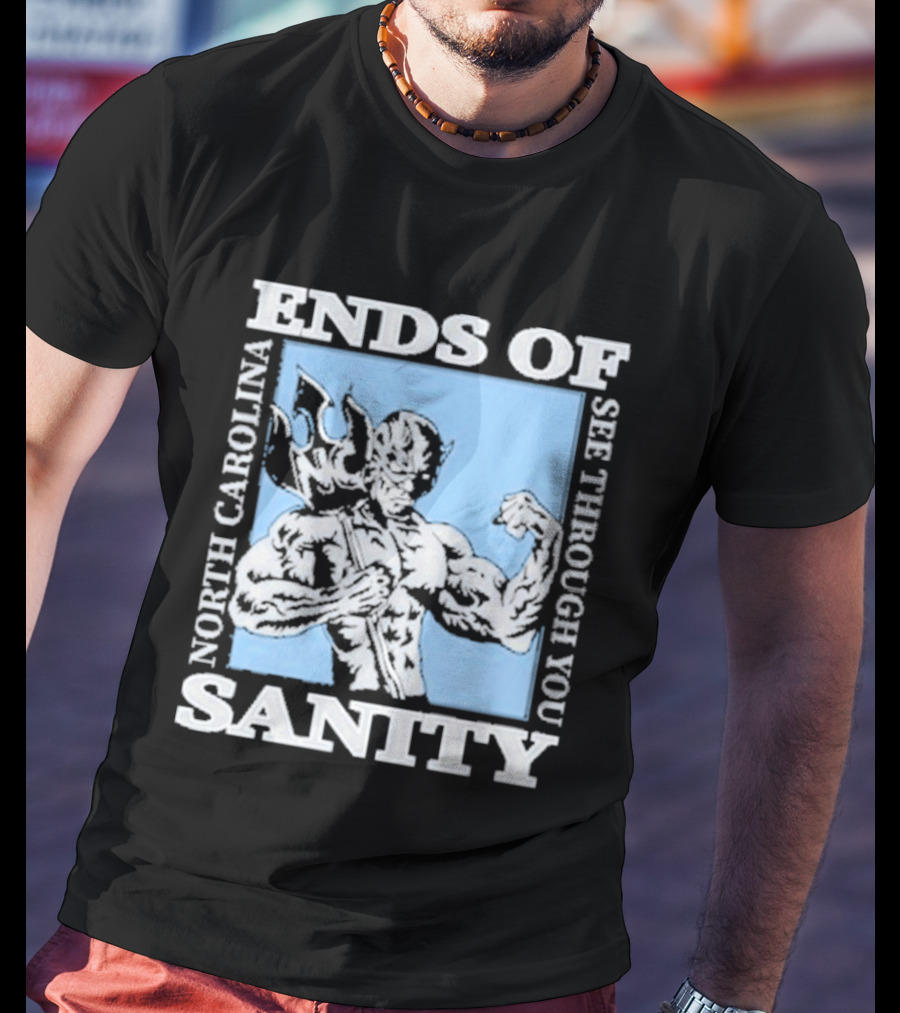 Ends Of Sanity North Carolina See Through You Blue Devil T-Shirt