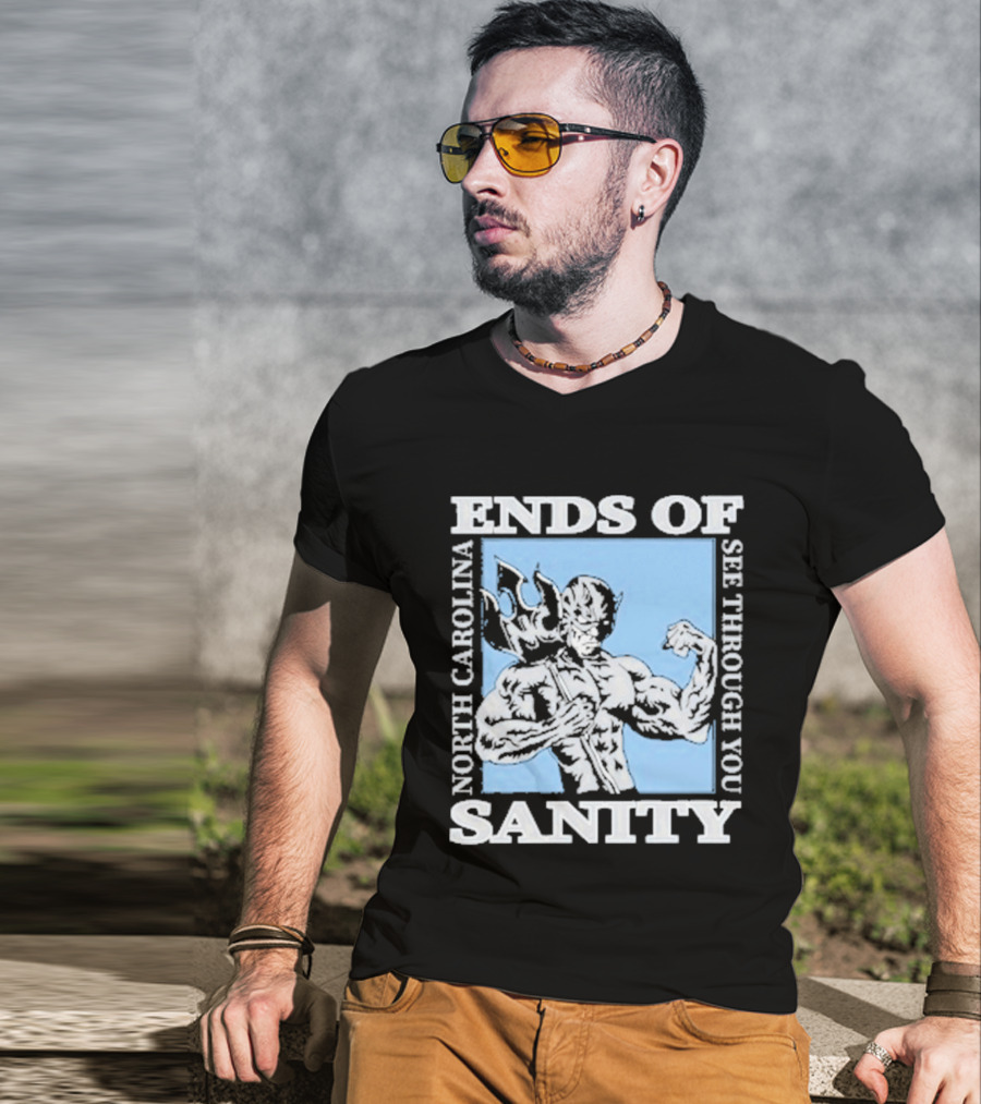 Ends Of Sanity North Carolina See Through You Blue Devil T-Shirt