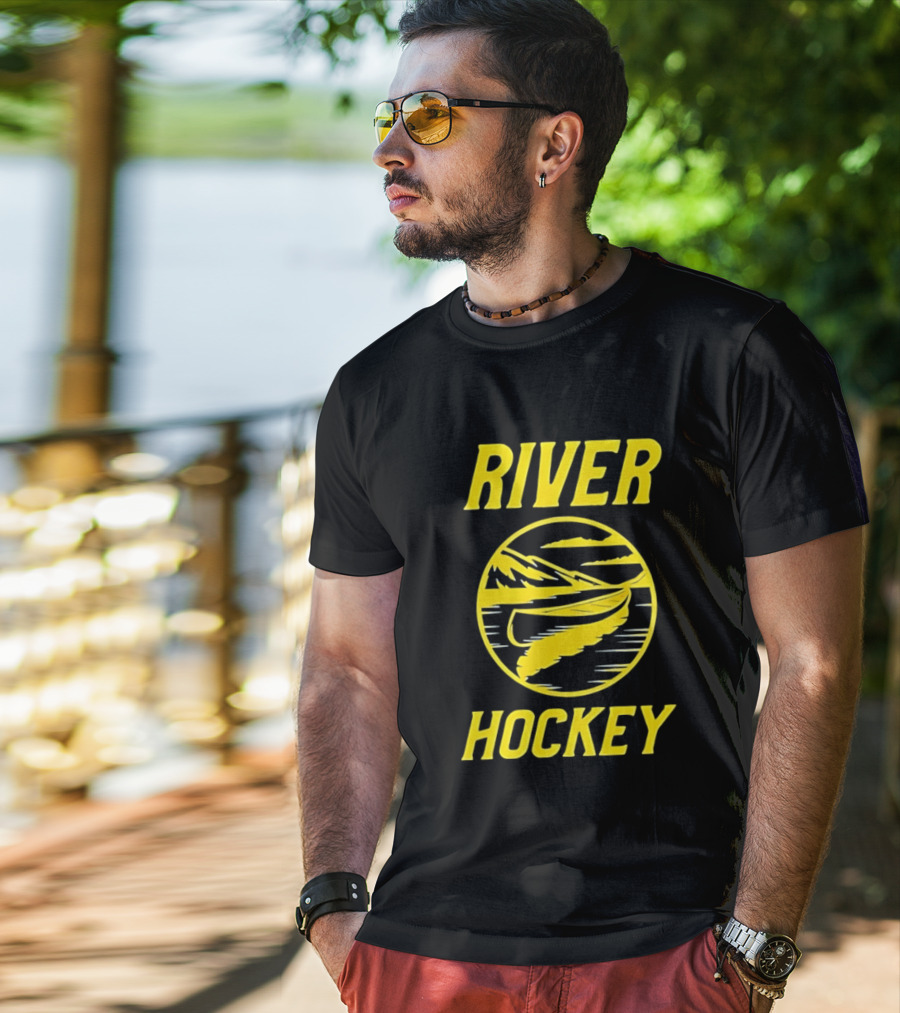 Buffalo Sabres River Hockey Scenic Canoe Adventure T-Shirt