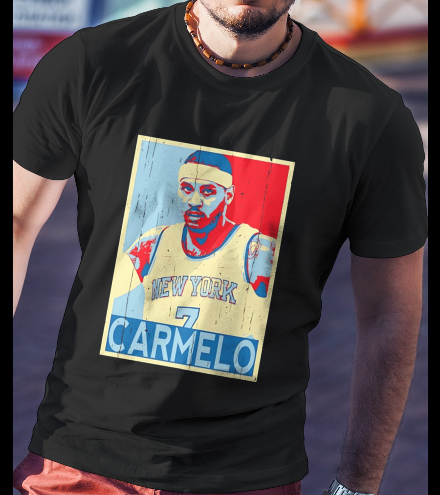 New York Knicks Carmelo Anthony 7 NBA T-Shirt