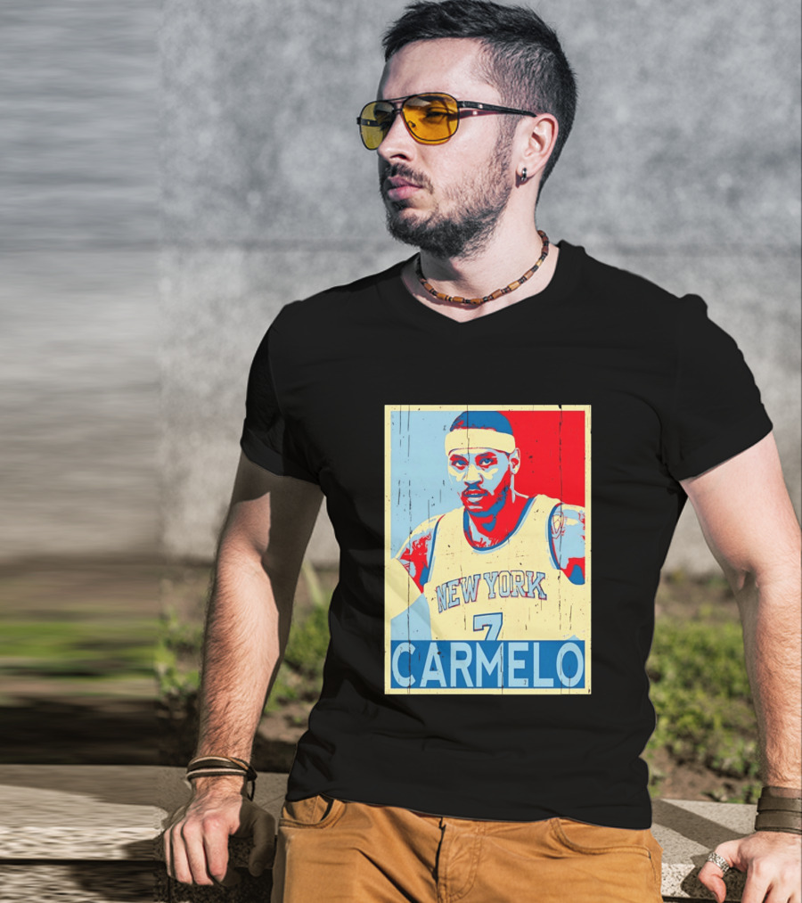 New York Knicks Carmelo Anthony 7 NBA T-Shirt