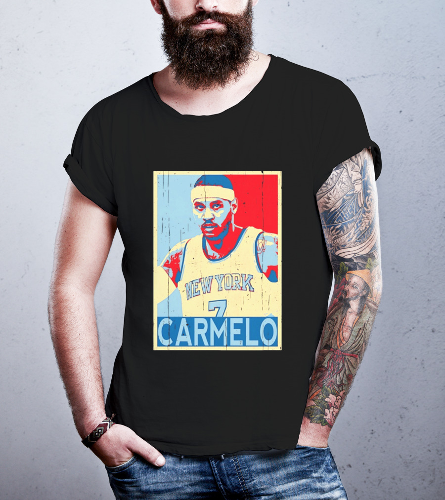 New York Knicks Carmelo Anthony 7 NBA T-Shirt