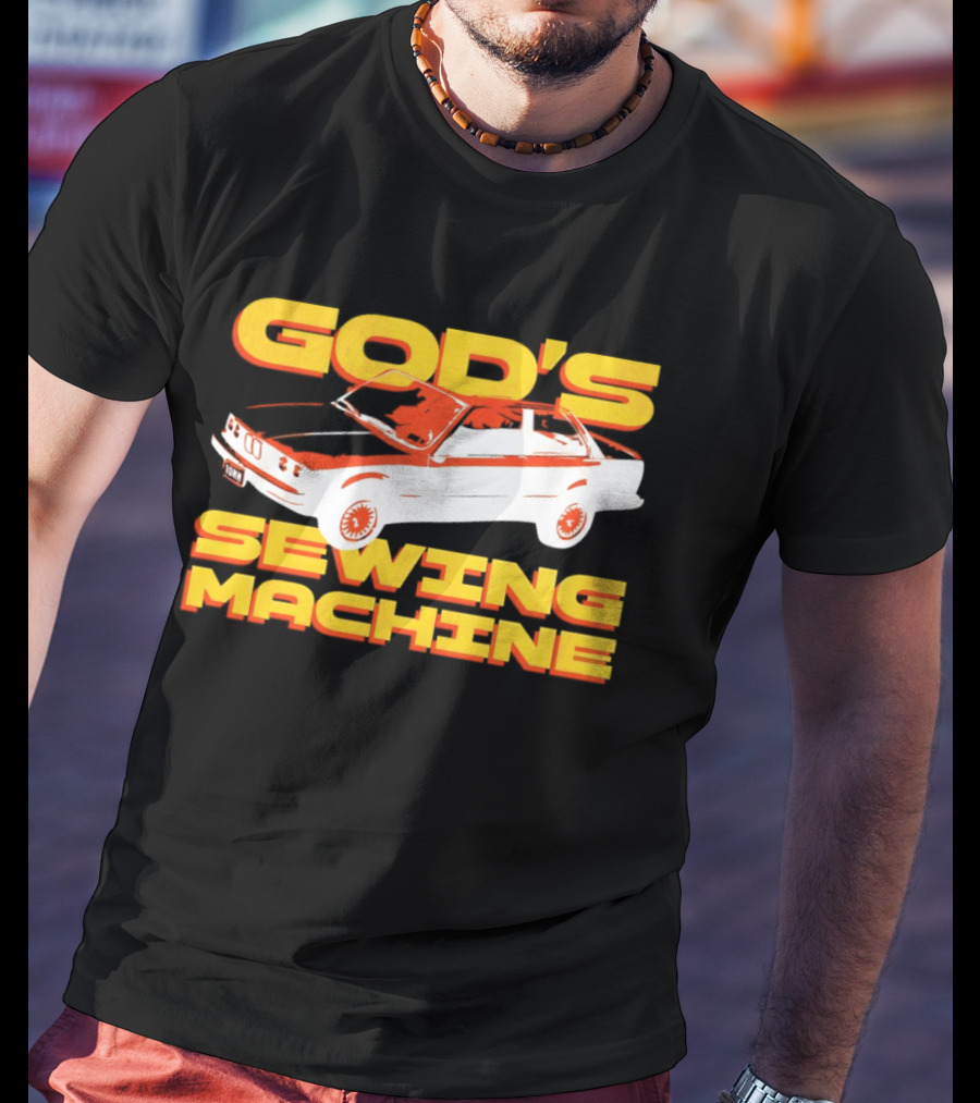 God's Sewing Machine BMW E3 Iconic Car T-Shirt