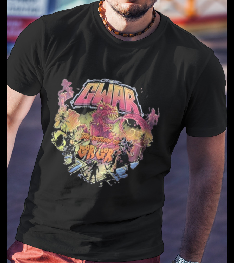 Gwar The Return Of Gor Gor Dinosaur Retro Band T-Shirt