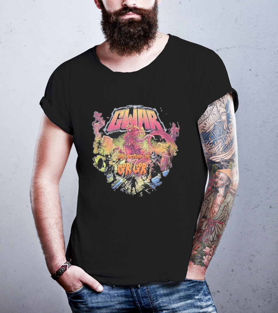 Gwar The Return Of Gor Gor Dinosaur Retro Band T-Shirt