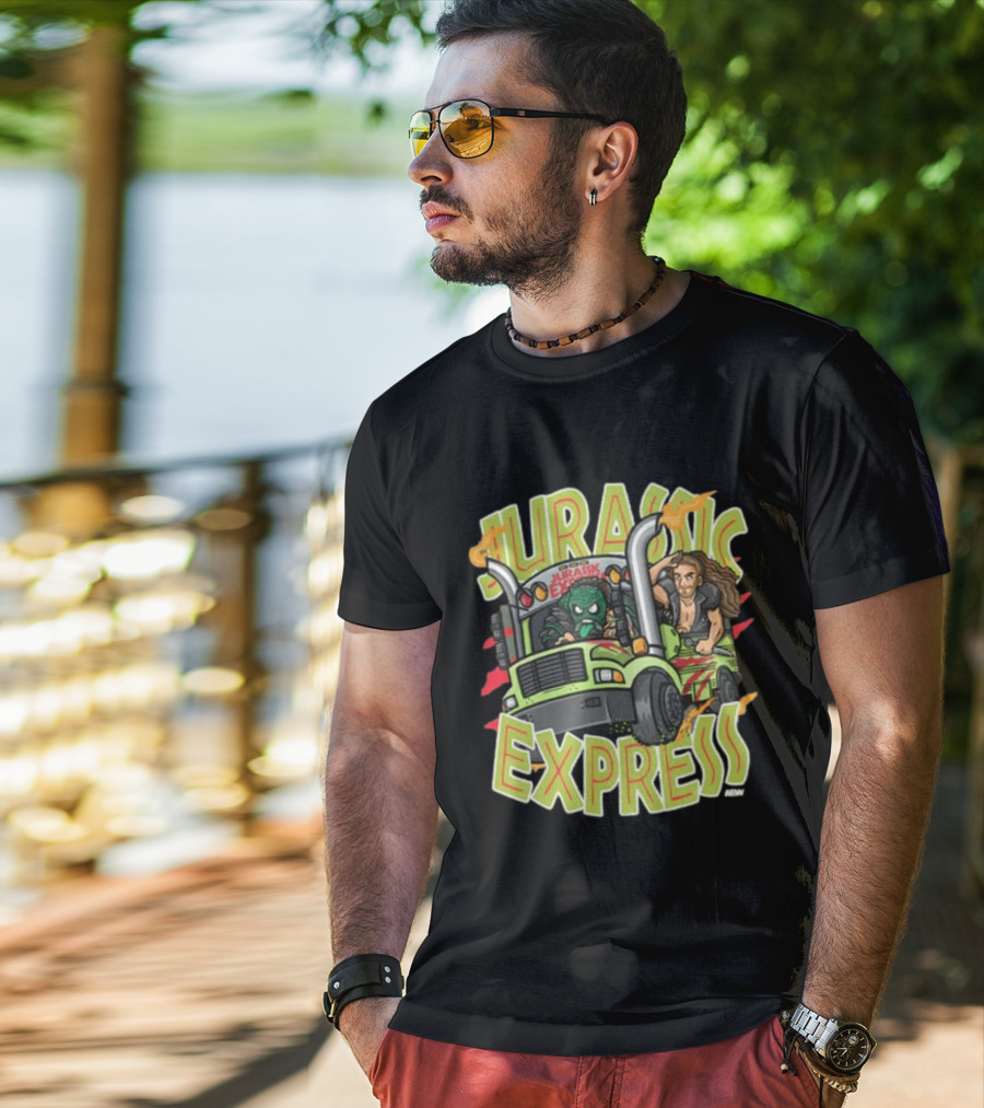 Jurassic Express Truck Adventure With Dinosaur And Driver T-Shirt