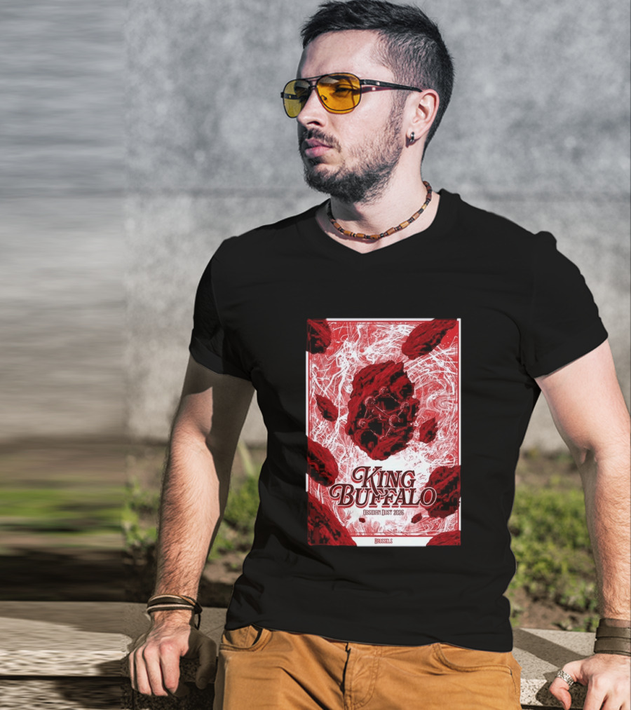King Buffalo Obsidian Dust 2026 Brussels Belgium May 17 2026 T-Shirt