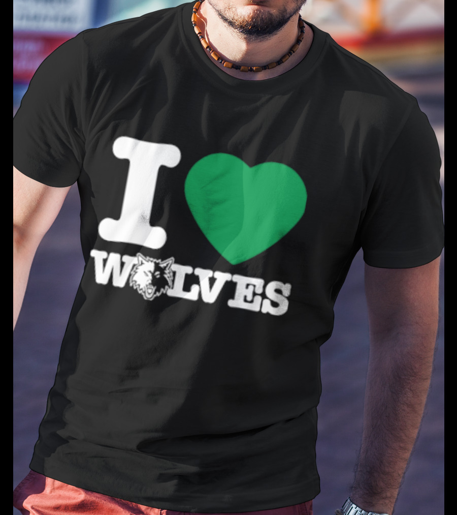 Minnesota Timberwolves I Love Wolves T-Shirt