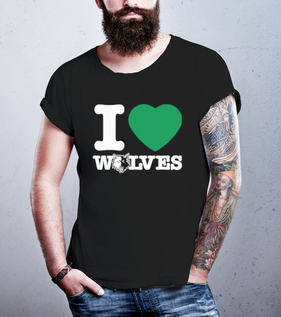 Minnesota Timberwolves I Love Wolves T-Shirt