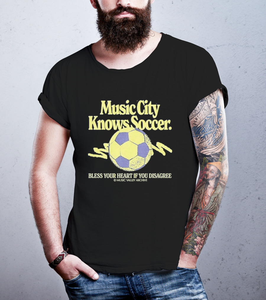 Music City Knows Soccer Bless Your Heart If You Disagree Soccer Ball T-Shirt