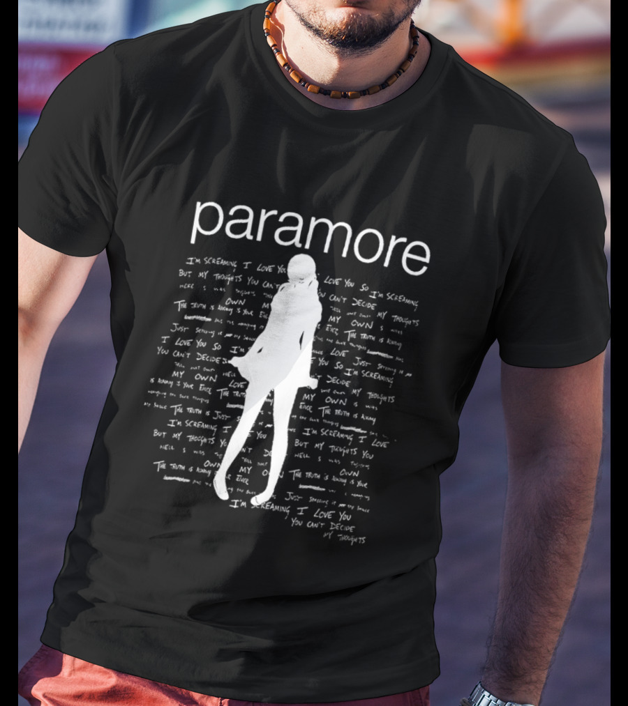 Paramore Lyrics Silhouette Art Brand New Eyes T-Shirt