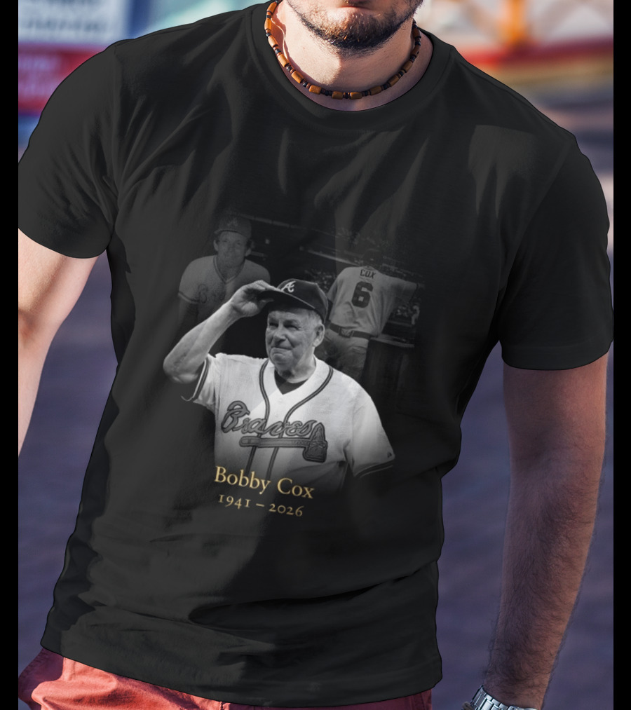 Bobby Cox 1941 2026 Atlanta Braves Legacy T-Shirt