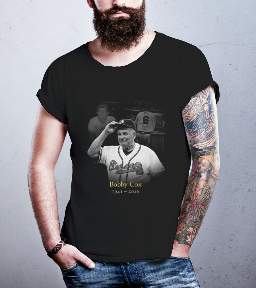 Bobby Cox 1941 2026 Atlanta Braves Legacy T-Shirt