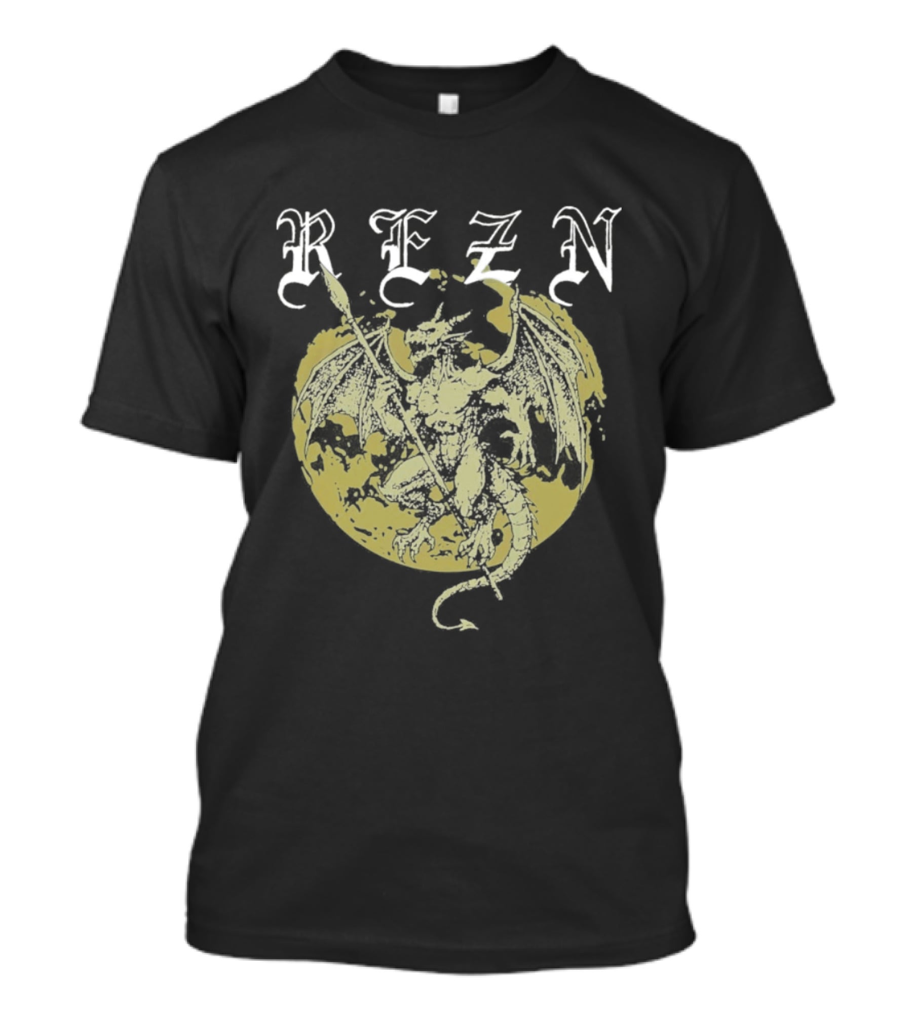 Rezn Yellow Dragon Circle T-Shirt