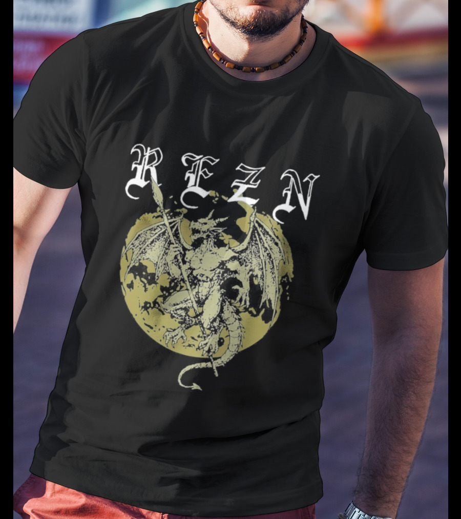 Rezn Yellow Dragon Circle T-Shirt