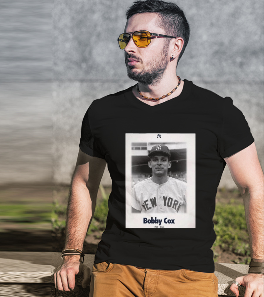 New York Yankees Bobby Cox 1941 2026 T-Shirt