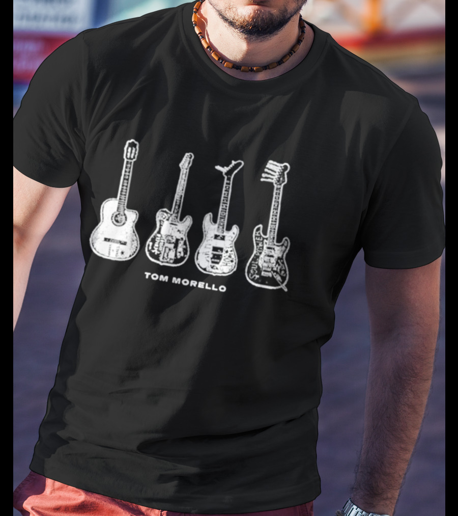 Tom Morello Electric And Acoustic Guitar Collection T-Shirt
