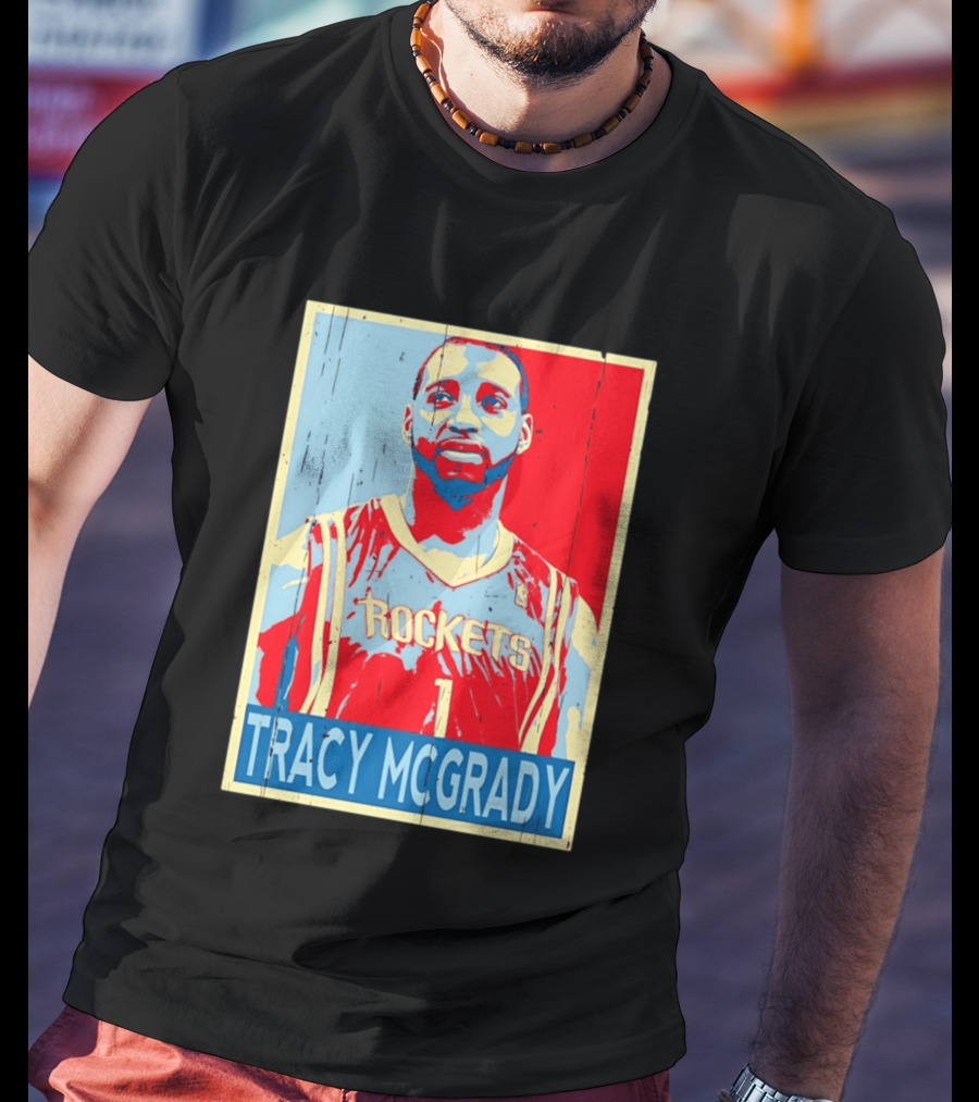 Tracy McGrady Rockets Houston NBA Basketball T-Shirt