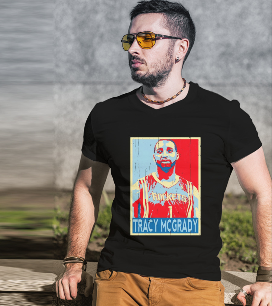 Tracy McGrady Rockets Houston NBA Basketball T-Shirt