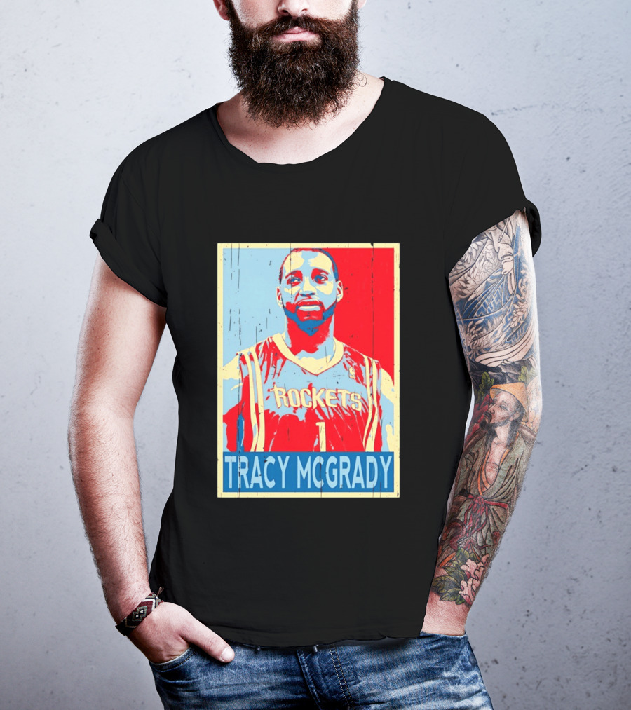 Tracy McGrady Rockets Houston NBA Basketball T-Shirt