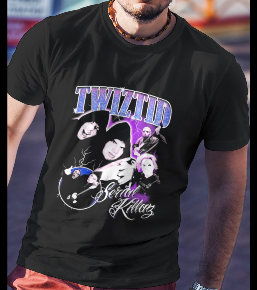 Twiztid Serial Killas 90s Rap Psychedelic Horror T-Shirt