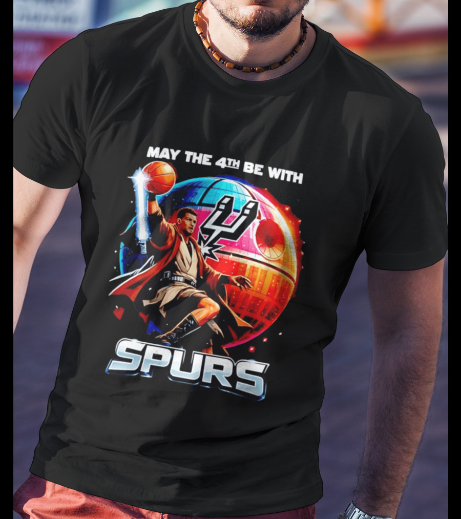 May The 4th Be With You Spurs Star Wars Victor Wembanyama T-Shirt