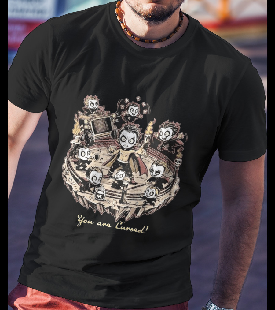 WWE Danhausen You Are Cursed With Minis And Torches T-Shirt