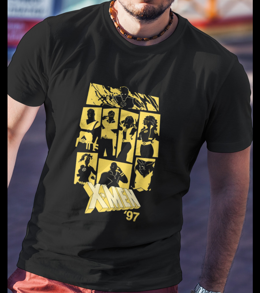X Men '97 Classic Characters Collage T-Shirt