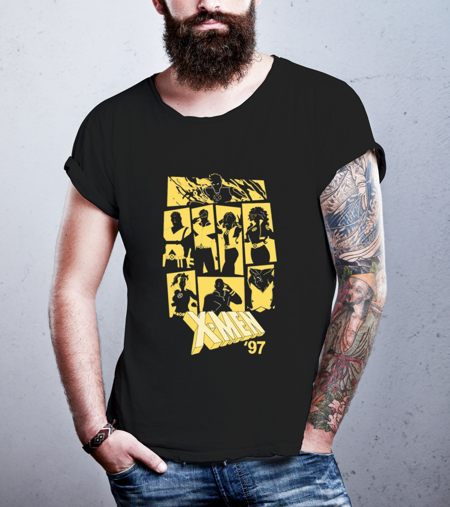 X Men '97 Classic Characters Collage T-Shirt