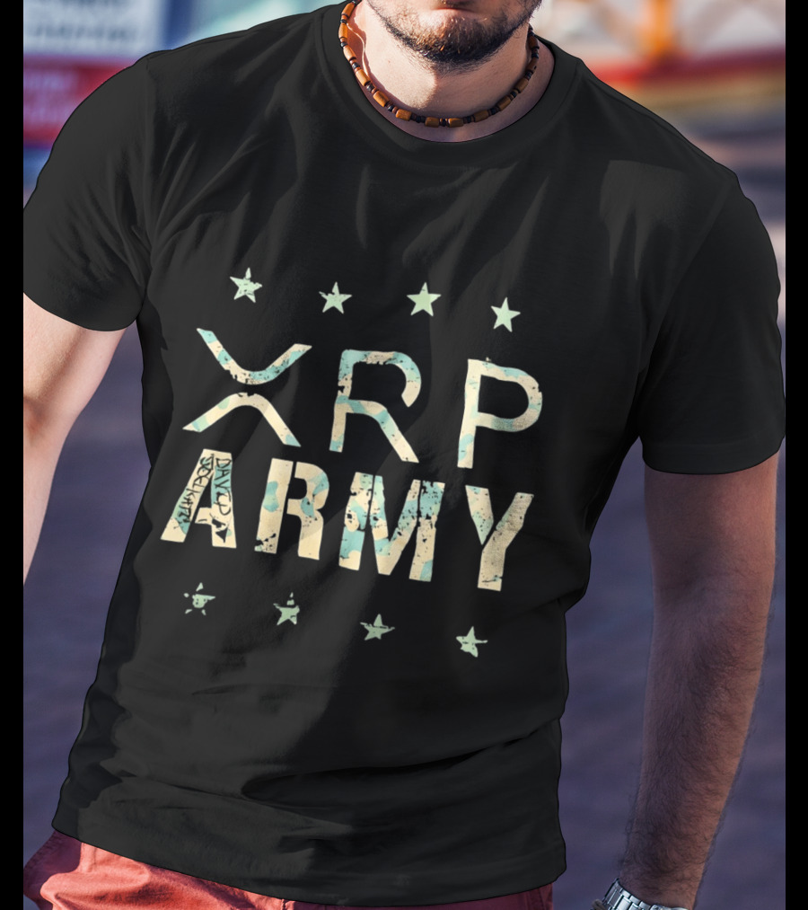 XRP Army Camo Stars T-Shirt