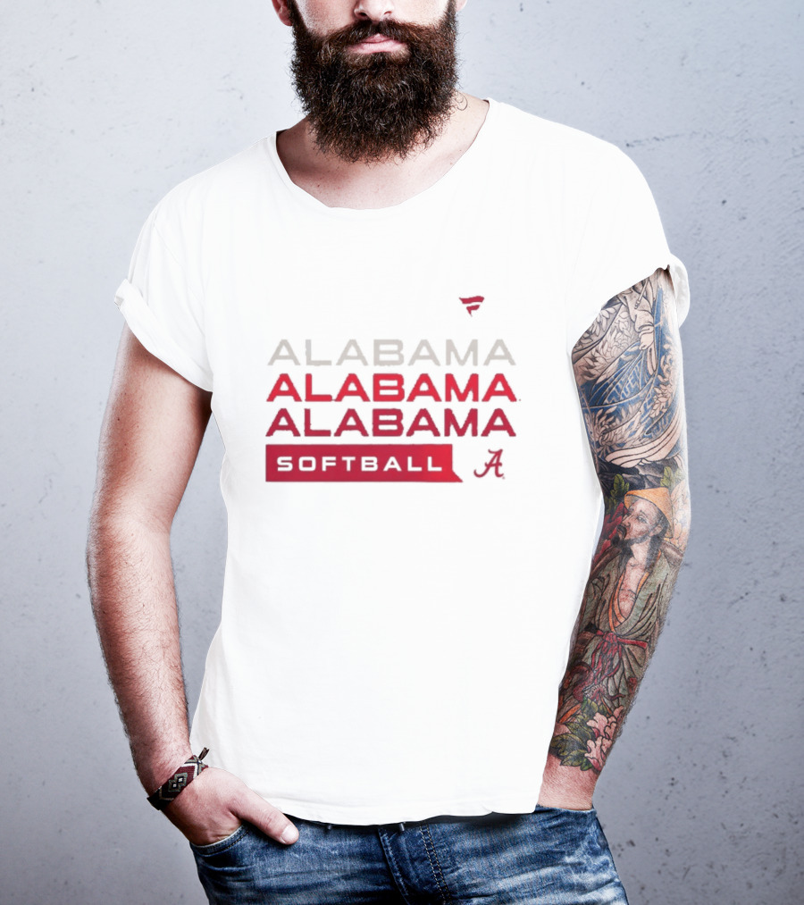 Alabama Crimson Tide Softball Fan Gear Tri Blend Hype T-Shirt
