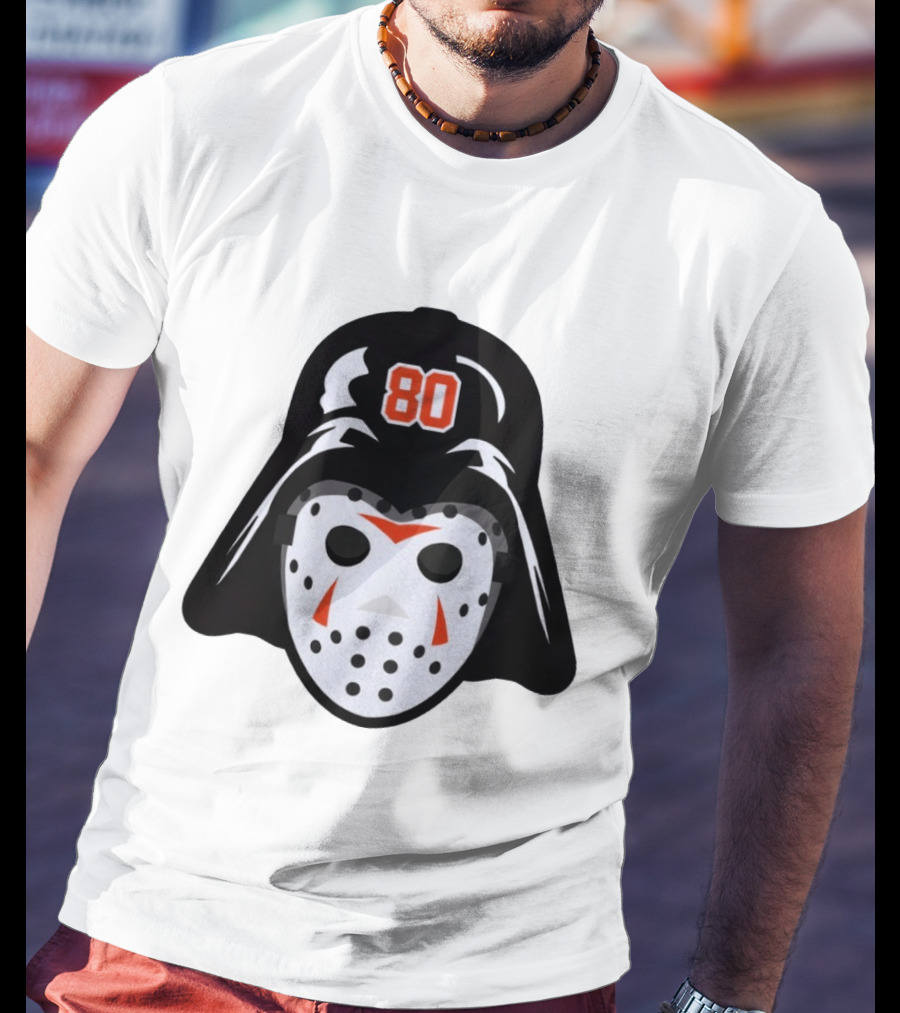 Dan Vladar Darth Vladar Mask 80 Philadelphia Flyers Hockey T-Shirt