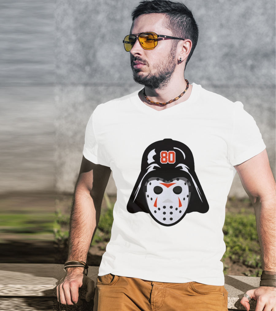 Dan Vladar Darth Vladar Mask 80 Philadelphia Flyers Hockey T-Shirt