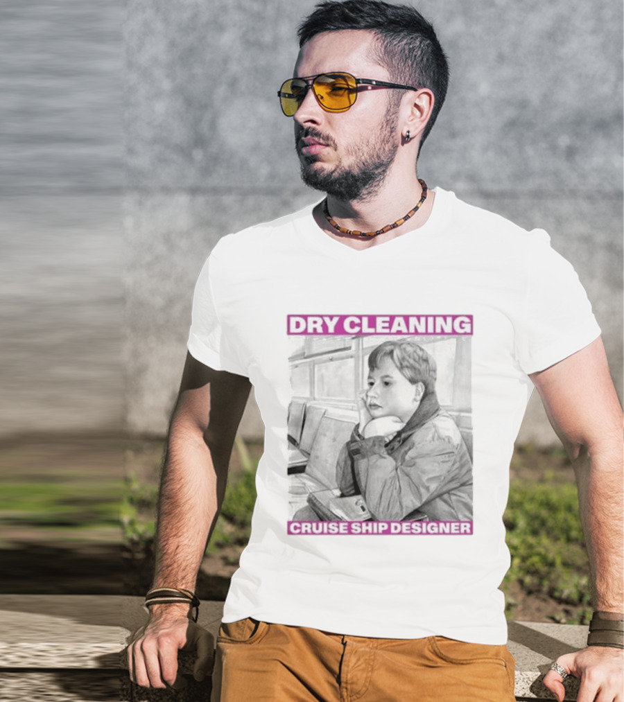 Dry Cleaning Cruise Ship Designer Boy Sketch T-Shirt