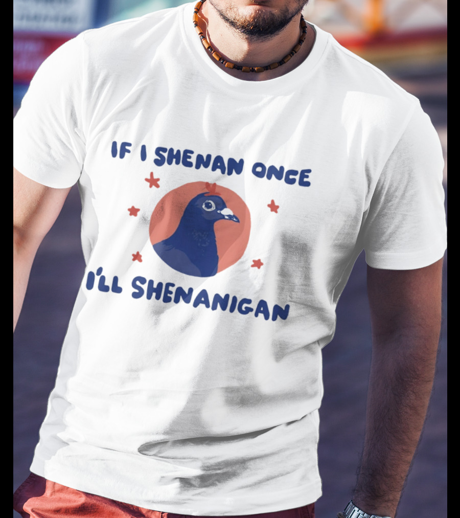If I Shenan Once I'll Shenanigan Funny Pigeon Humor T-Shirt