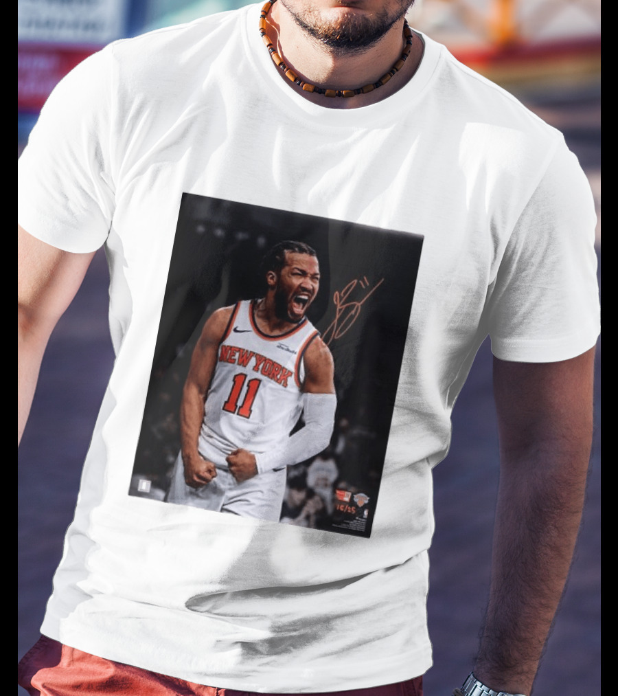 Jalen Brunson New York Knicks 11 Basketball Nike NBA Signature T-Shirt