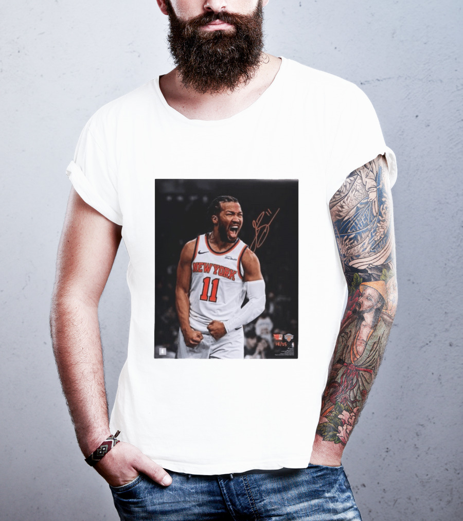 Jalen Brunson New York Knicks 11 Basketball Nike NBA Signature T-Shirt