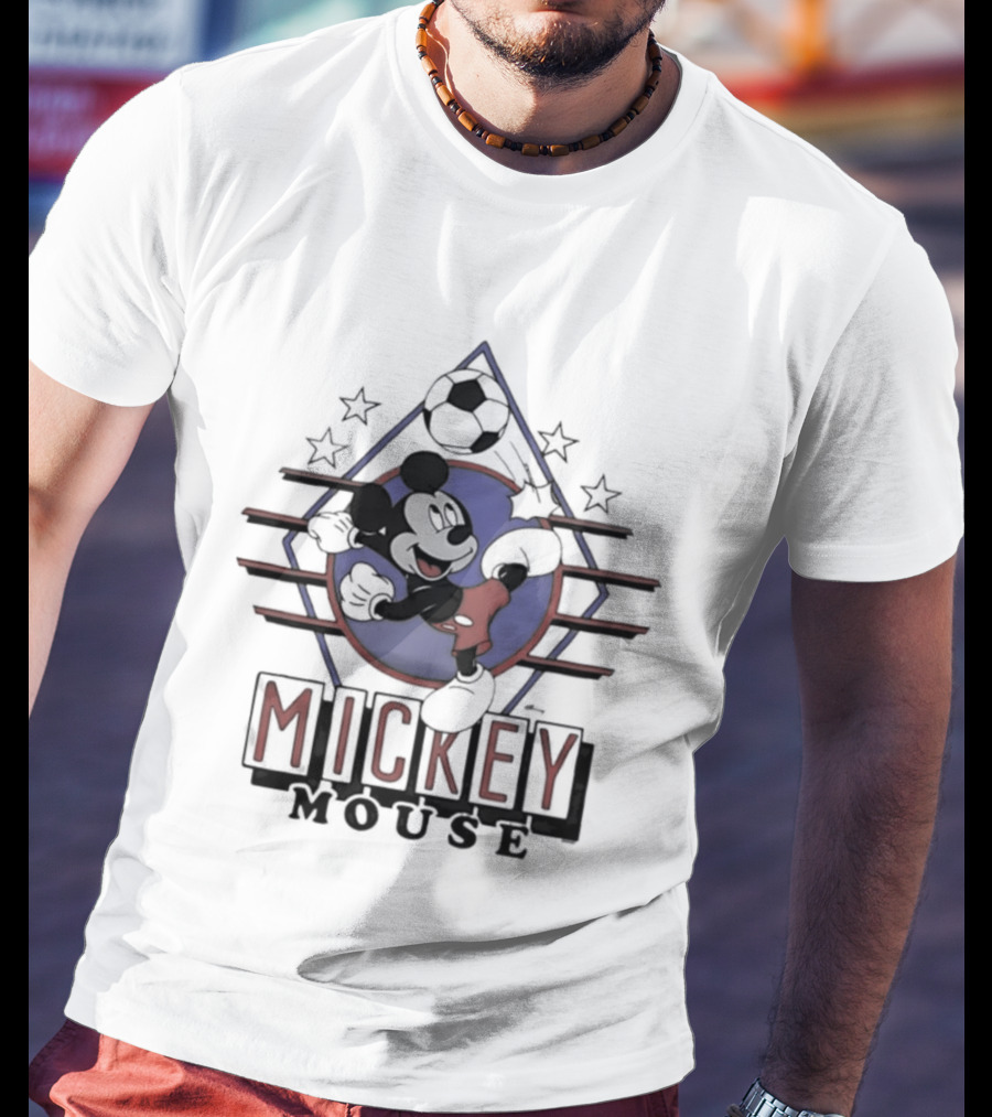 Mickey Mouse Soccer Stars USA Cartoon T-Shirt