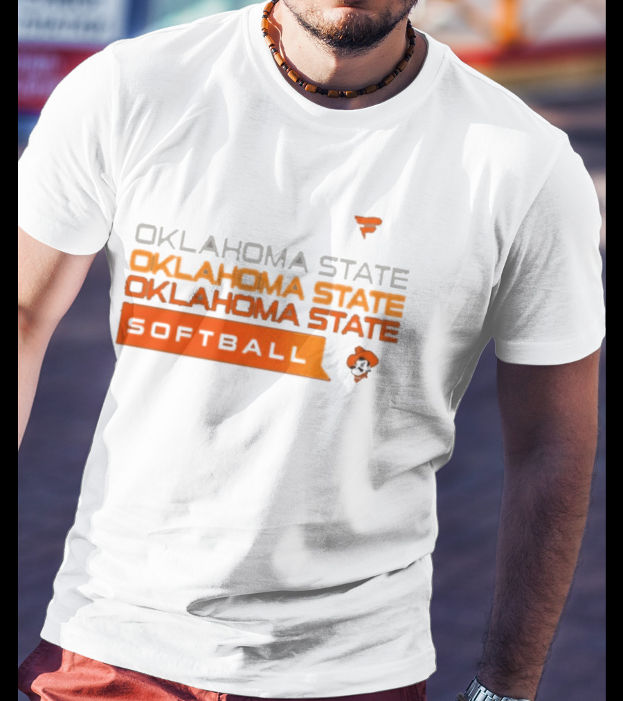 Oklahoma State College Softball Cowboys Hype Tri Blend T-Shirt