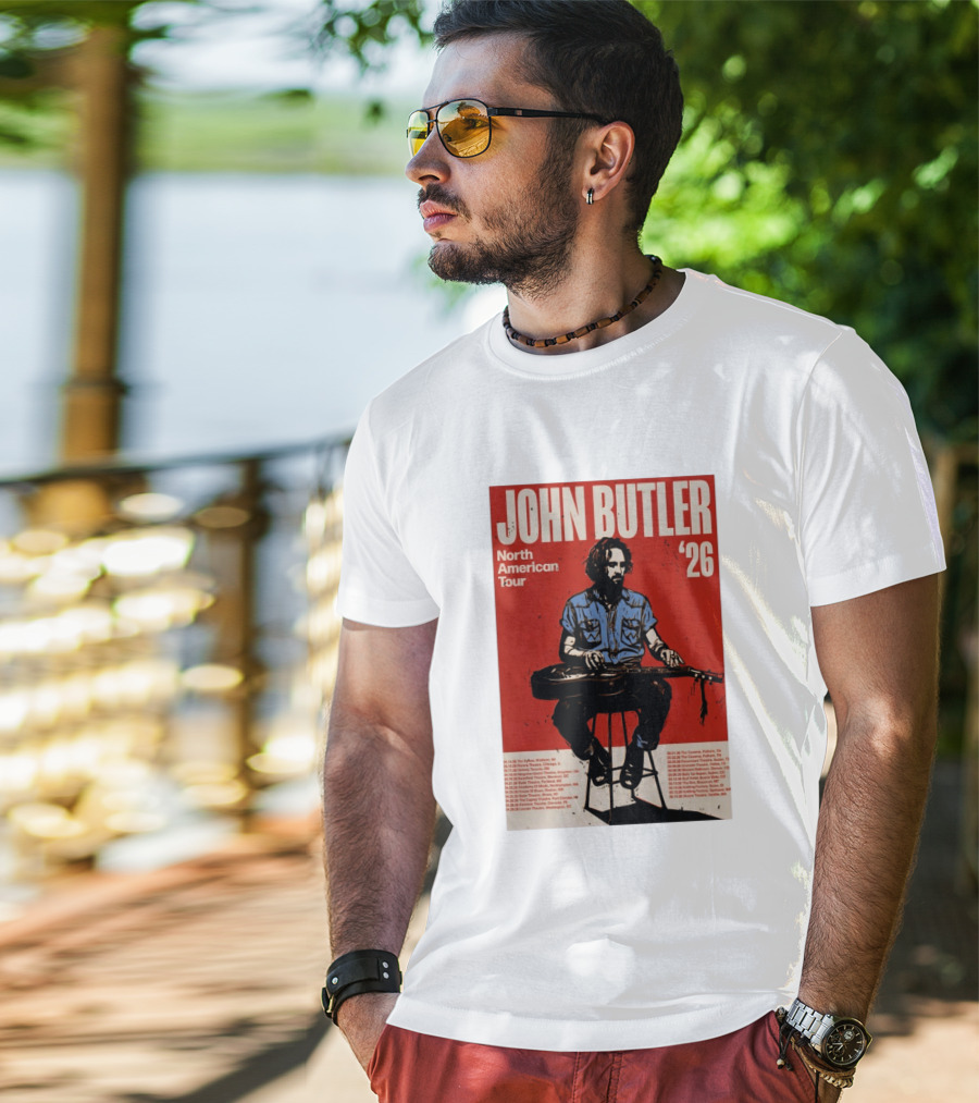 John Butler North American Tour 2026 Shows T-Shirt