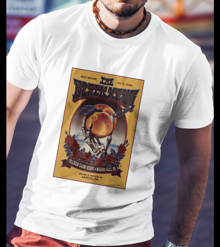 The Black Keys Fallsview Casino Resort Niagara Falls ON May 8 2026 Akron OH T-Shirt
