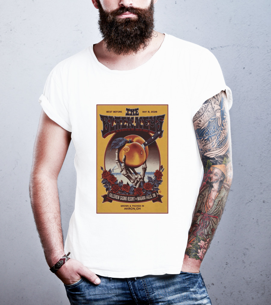 The Black Keys Fallsview Casino Resort Niagara Falls ON May 8 2026 Akron OH T-Shirt